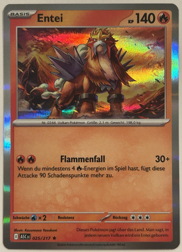 Entei 025 217 - holo, rare