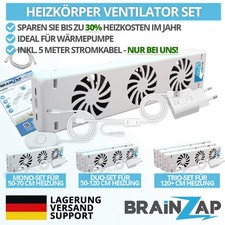 Heizkörper Ventilator - Radiator Fan Heizung Lüfter Verstärker Booster 50-120cm!