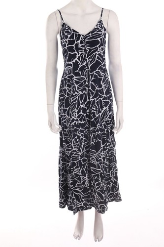 Gina maxikleid blau - l,