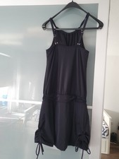 Damen Badekleid  Schwarz Gr.38 Sportlich Strandkleid Mit Innenslip Neu