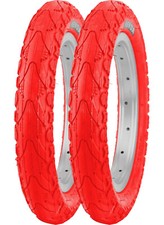 2 Kenda Fahrradreifen 12 Zoll Reifen (12.5x2.25) 62-203 Kinderwagen Reifen Rot
