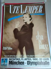 Plakat Ute Lemper 1988 München A Star is born A1 TOP!