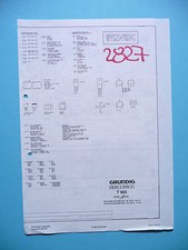 Service schedule for Grundig T