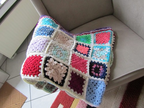 Häkeldecke grannysquare - in,