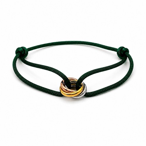 Trinity kordelarmband grün - kordelarmband,