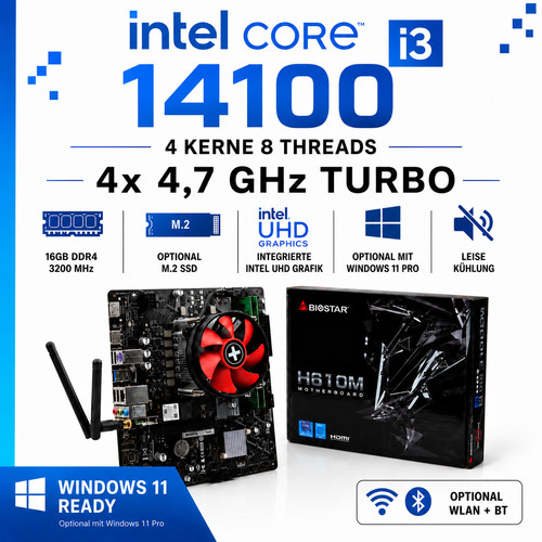 Bundle intel 14100 7ghz - bundle, i3