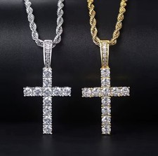Iced Out Kreuz Kette Herren