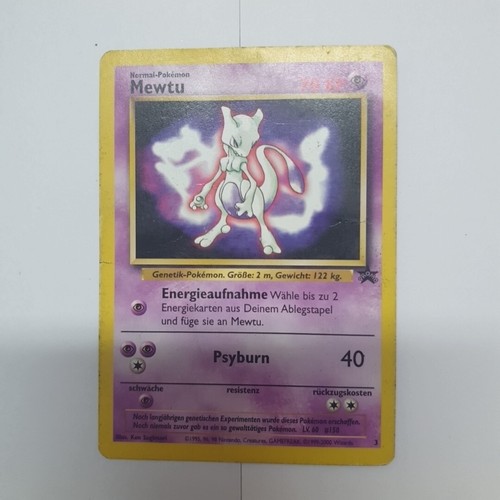 Pokemon karte mewtu 1995 - mewtu, 1995,