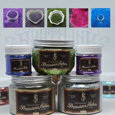 Metal Flakes, Glitter, Glitzer Pulver für Epoxy- Nagel- u. Karosserie Lack