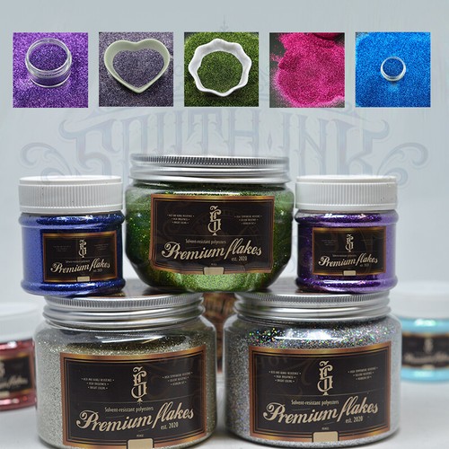 Metal flakes glitter glitzer - flakes,,