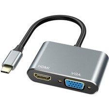 USB C auf HDMI und VGA Adapter