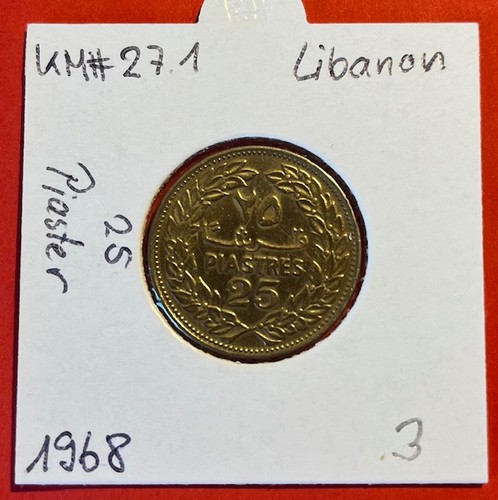 Libanon piaster 1968 - -, 25