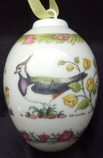 Hutschenreuther Das Ei 1999 Jahresei  Vogel Blumen egg Osterei Ei  OVP