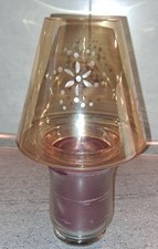 PartyLite Duftwachsglas Maulbeere mit Dekoschirm