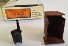 MZZ 5104 Maroni Hütte mit Ofen aus Metall H0 Fertigmodell Set in OVP unbespielt