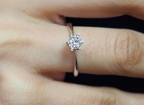 Topas ring solitär 54 - ring, rw