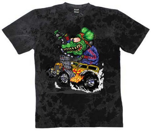 Shirt batik schwarz - t,