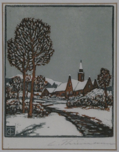 Farbholzschnitt carl thiemann - farbholzschnitt,