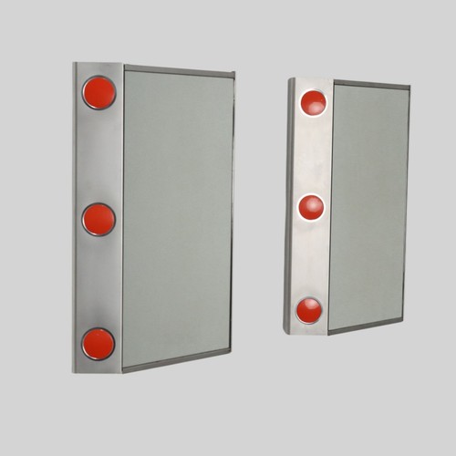 Vintage wandmöbel aluminium - vintage,