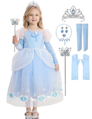 Blau kostüm prinzessin - blau,