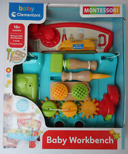 Clementoni Baby Werkbank mit Zubehör Spielzeug Babyspielzeug Kleinkinder ab 12Mo