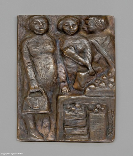 Bronze relief karl - karl, kluth