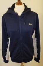 Herren Jacke Gr. M 4 Lacoste Hoodiejacke Männer Sportjacke blau getragen