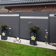 WPC Sichtschutz Zaun 180x180