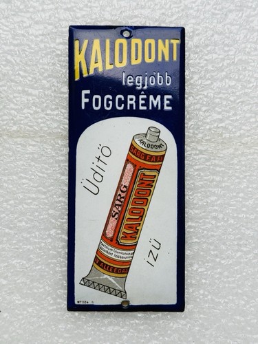 Emailschild kalodont zahnpasta - emailschild,