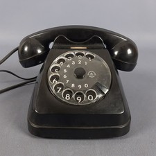 Telefon Siemens S62 Auso Schwarz Bakelit Design Italienisch Vintage Jahre '70