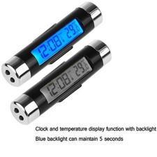 2-in-1 Auto Digitale LCD-Uhr +