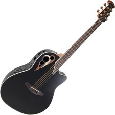 Ovation Celebrity Elite Deluxe CDX40 Deep Contour Black Satin Gitarre Elektronik