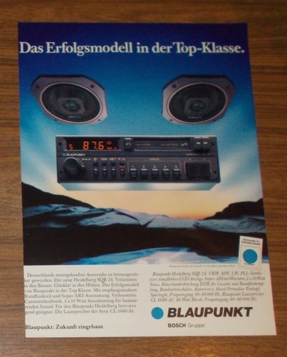 Seltene werbung blaupunkt - seltene,