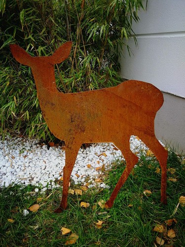 Edelrost garten hirsch rost - garten,