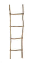 Deko Leiter natur Teak Holz  -