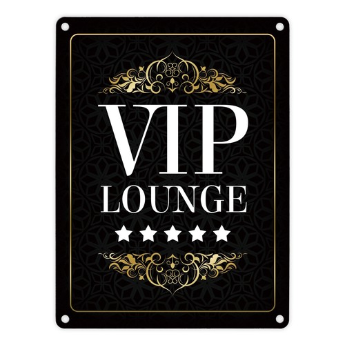 Vip lounge metallschild mit - vip-lounge,