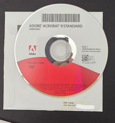 Adobe acrobat standard - acrobat, 9