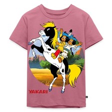 Yakari Und Regenbogen Auf Kleiner Donner Kinder Premium Bio T-Shirt