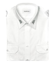 Pilotenhemd 1/1 Arm - langärmelig - Slim Fit mit gesticktem Schützenemblem