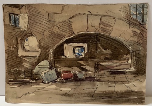 Vintage aquarell gemälde - vintage,