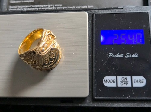 Sattelring gold auf - kt,