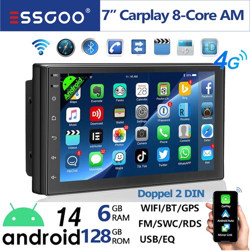 128g carplay doppel din - doppel,