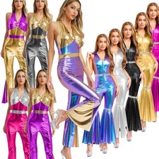 DE Damen Disco Outfit Jahre