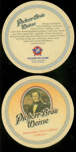 Bierdeckel pschorr bier - bierdeckel,