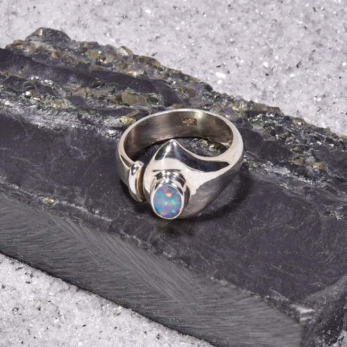 Opal dublette ring 925er - opal, ring,