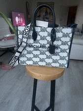 Michael Kors Mirella Logo jaquard Shoulder Bag Black