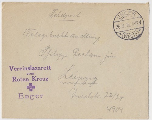 Brief feldpost 1916 - brief,