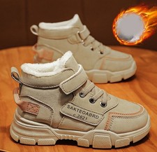 Winter Warme Schneestiefel Kinder Junge Gefüttert Schuhe Stiefel NEU