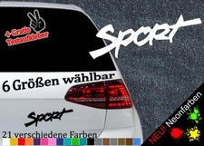 Sport Schriftzug Sticker Decal