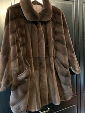 Luxus Nerz Poncho/ Jacke geschorener Samtnerz L-XXL